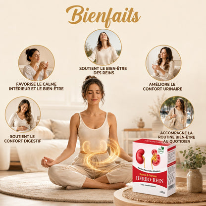 HERBO-REIN™ | NETTOIE LES REINS ET LA VESSIE, FAVORISE UN MEILLEUR EQUILIBRE INTERNE ET RAVIVE LA VITALITE MASCULINE.